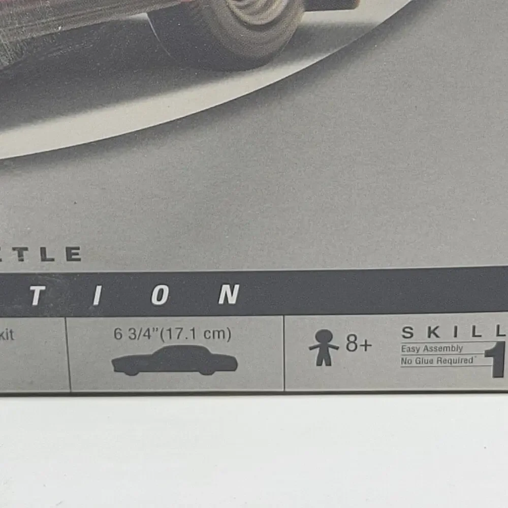 Testor #440072 Metal Body Silver Series Volkswagen Beetle 1/24 Model Kit New